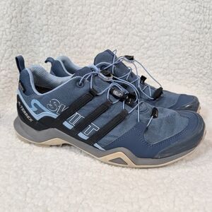 Adidas Women Sz 11 Blue Swift Gore-Tex Terrex Hiking Trail Running Sneaker Shoe